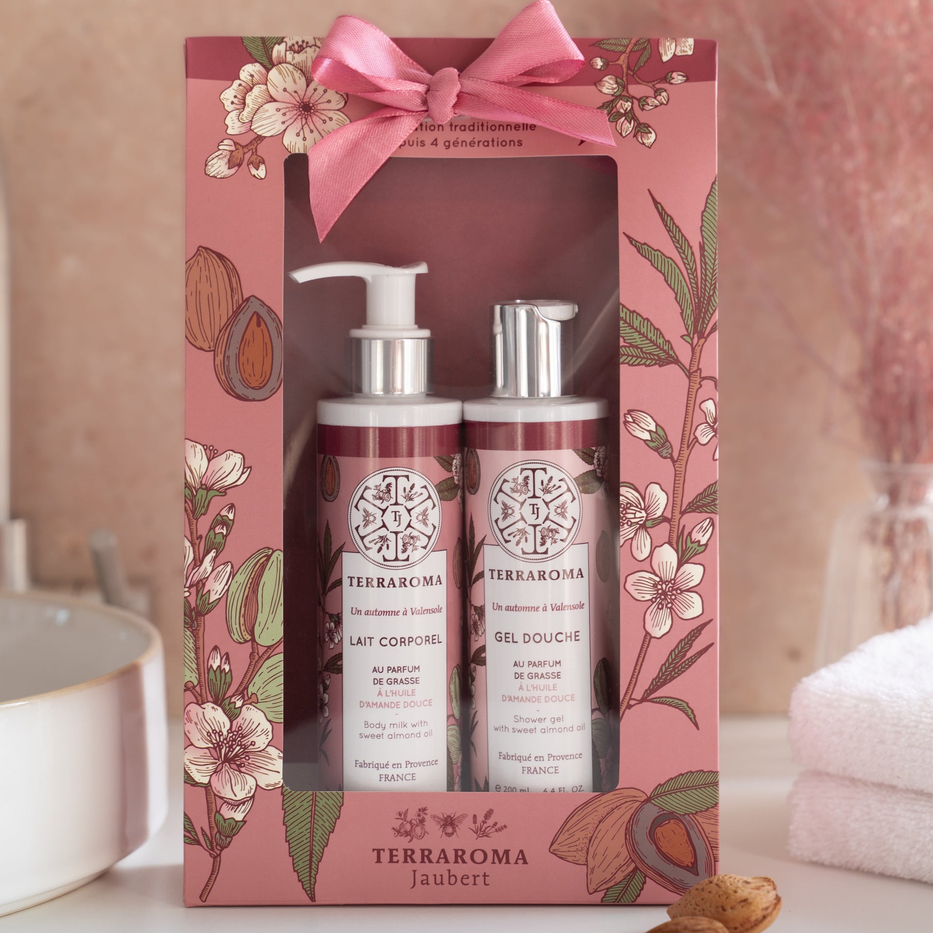 Coffret Gel Douche & Lait Corporel Amande